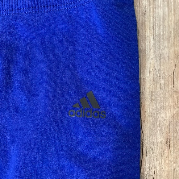 Blue Adidas Mesh Leggings - Picture 2 of 4